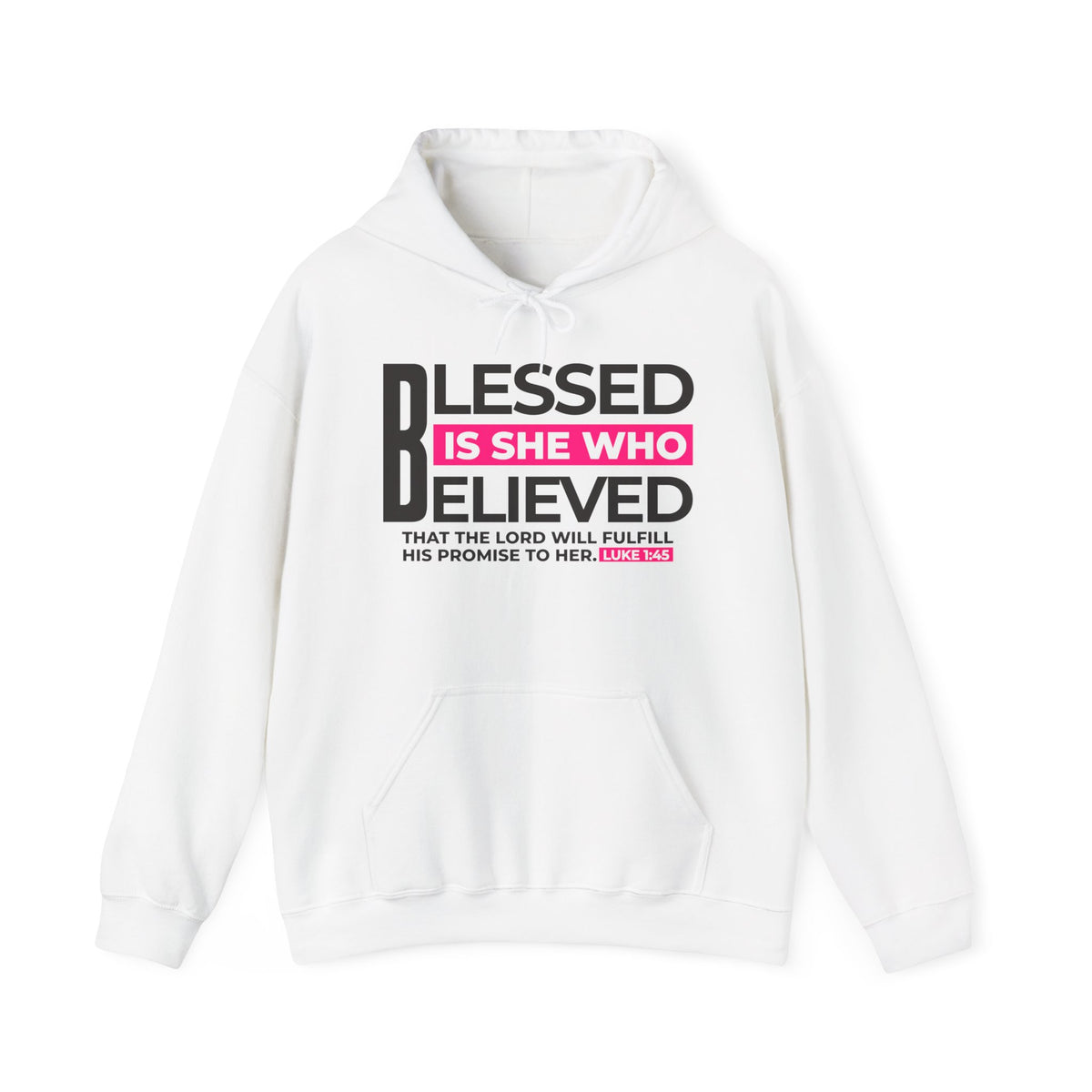 Blessed is She Who Believed Women&#39;s Heavy Blend™ Hoodie