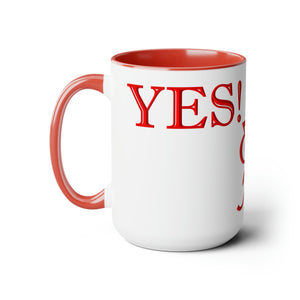 Yes! & Amen. (Red) Coffee Mugs, 15oz