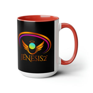 Jenesis2 (Black) 15oz Coffee Mug