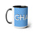 Chaplain (is on duty) (White/Light Blue) Two-Tone Coffee Mugs, 15oz