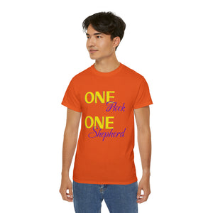 One Flock, One Shepherd (Purple) Unisex Ultra Cotton T-Shirt