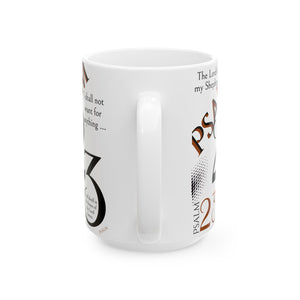 Psalm 23 Ceramic Mug, (15oz)