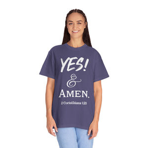 YES! & Amen. (White) - Unisex T-shirt