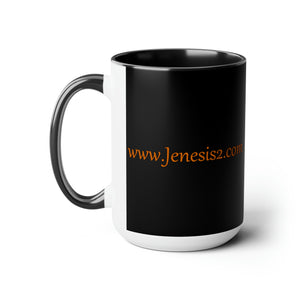 Jenesis2 (Black) 15oz Coffee Mug