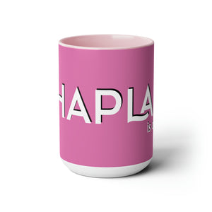 Chaplain (is on duty) (White/Pink) Two-Tone Coffee Mugs, 15oz