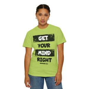 Get Your Mind Right Striped Unisex T-shirt