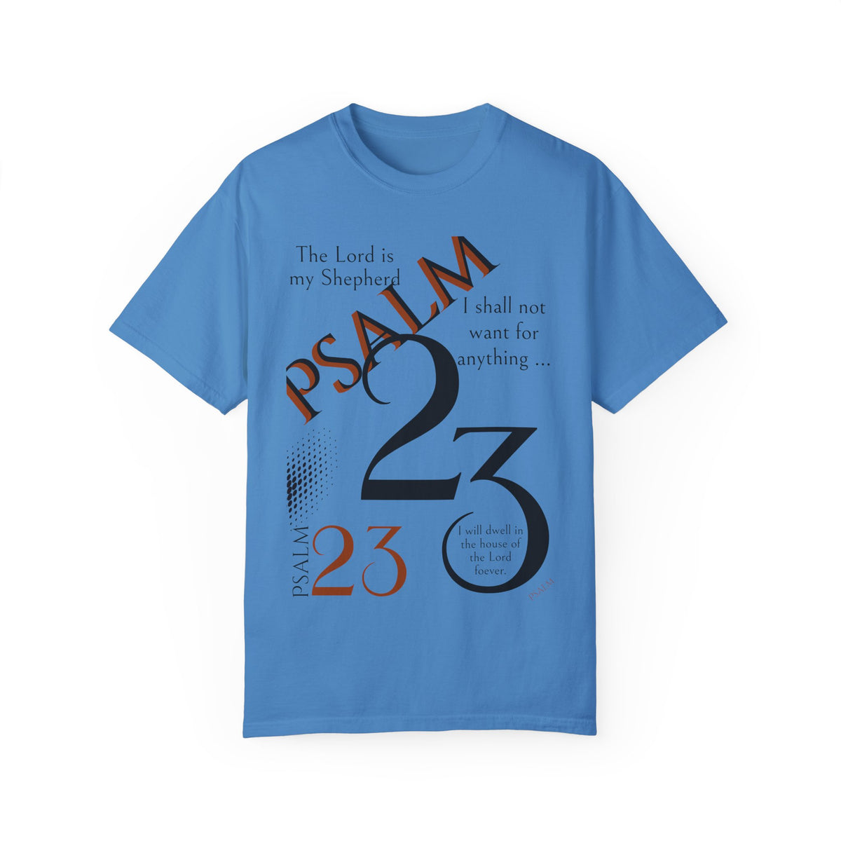 Psalm 23 Unisex Garment-Dyed T-shirt